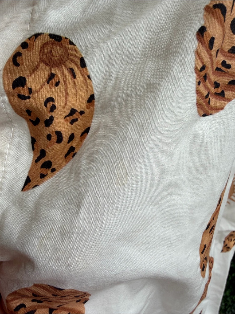 FARM Rio White Dress with animal print shells - Picture 4 of 5